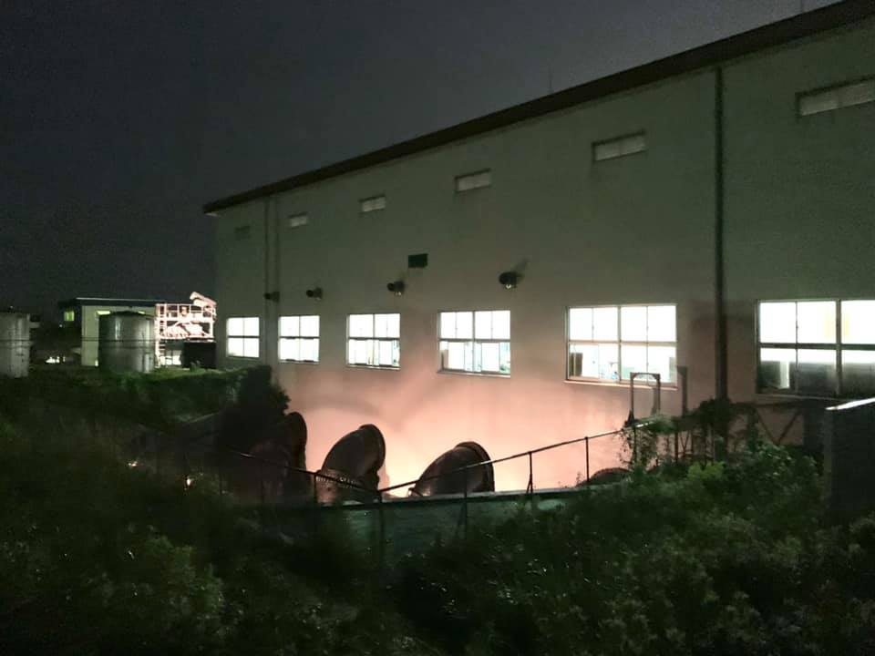 新水門川排水機場稼働中！